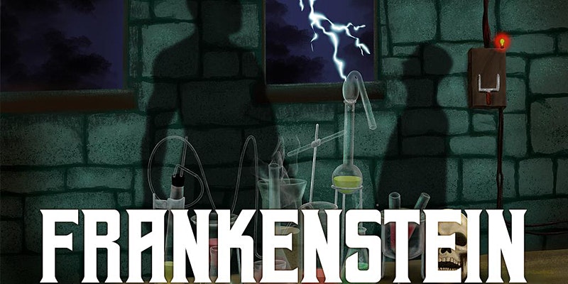 Illustration of the lab that Frankenstein was created in.