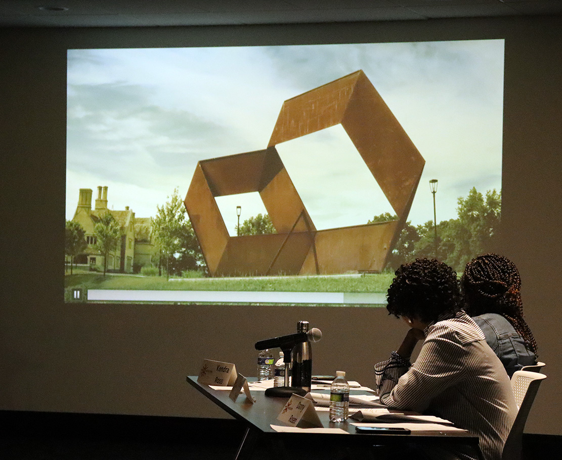 RAD Board Members were able to see photos of the completed Hartwood Acres Sculpture Garden