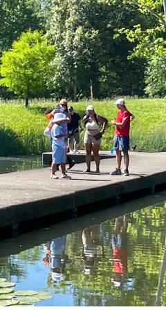 Walkway over water at a local park